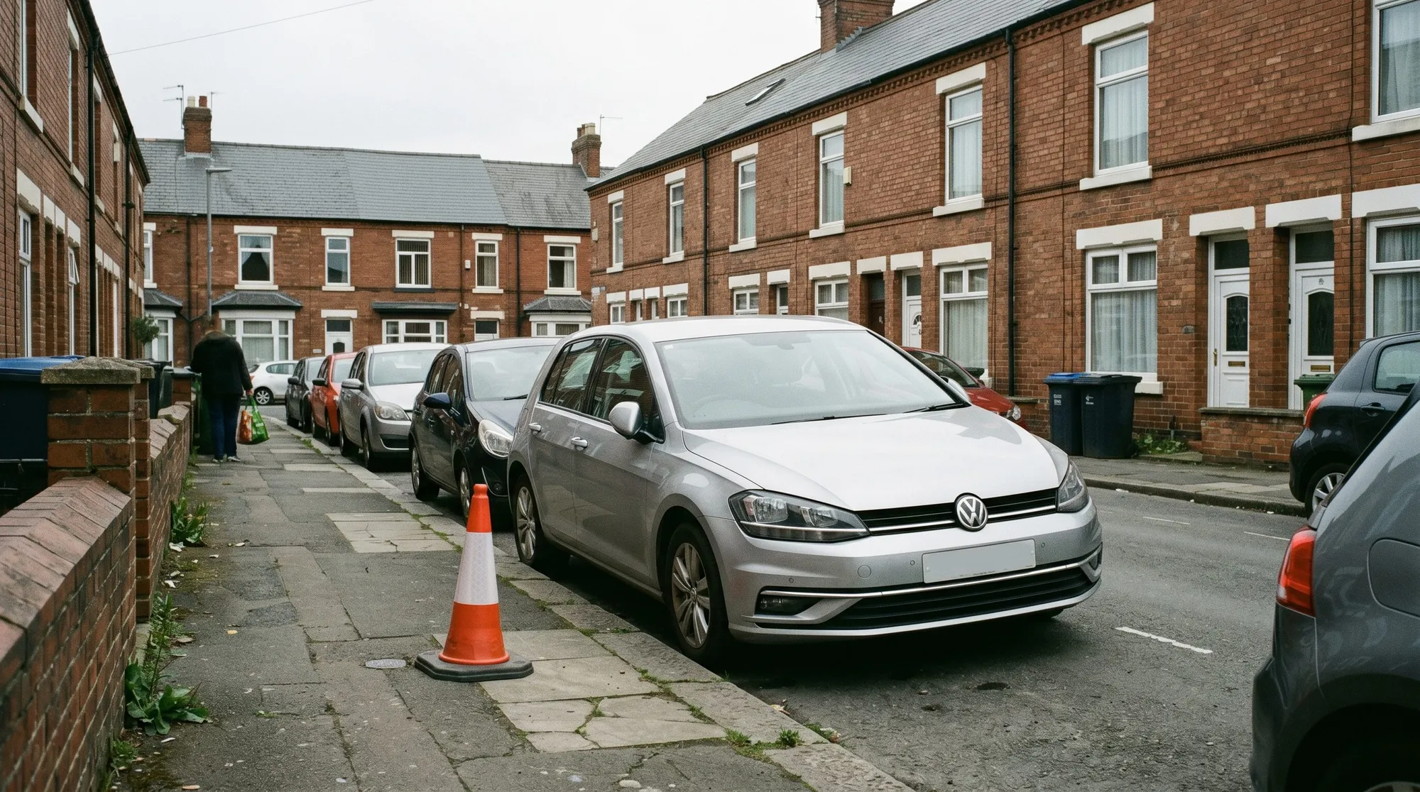 The 2019 Volkswagen Golf (Reg: BD51 SMR), photographed at the scene